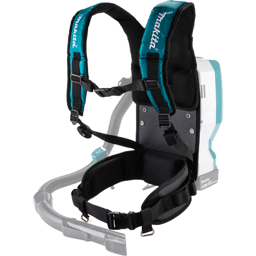 Makita 162B50-6A Feature Shot (harness front with ghosted vacuum) - Thumbnail