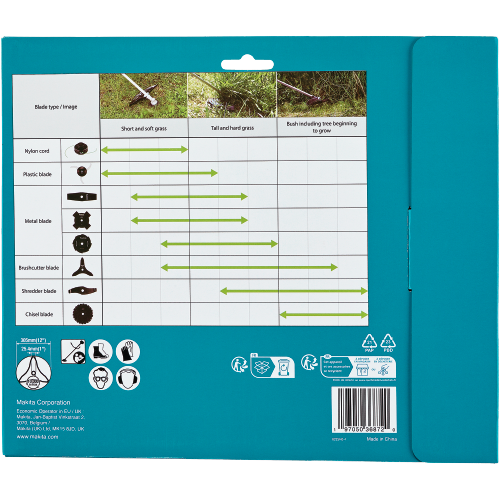 Makita 1916D1-4 Packaging Shot (back) - Thumbnail
