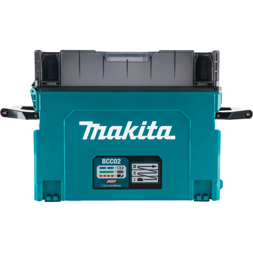 Makita BCC02 Feature Shot (profile with lid) - Thumbnail