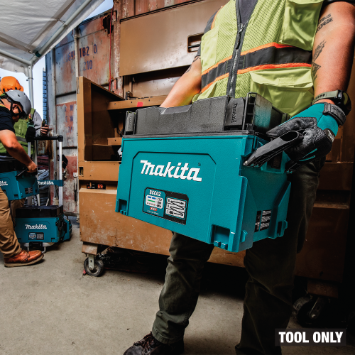 Makita BCC02 Action Shot (carrying 3 tool only) - Thumbnail