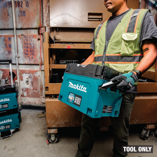 Makita BCC02 Action Shot (carrying 2 tool only) - Thumbnail
