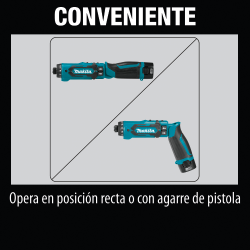 Makita DF012DSE Feature Box with text Spanish_Conveniente - Thumbnail