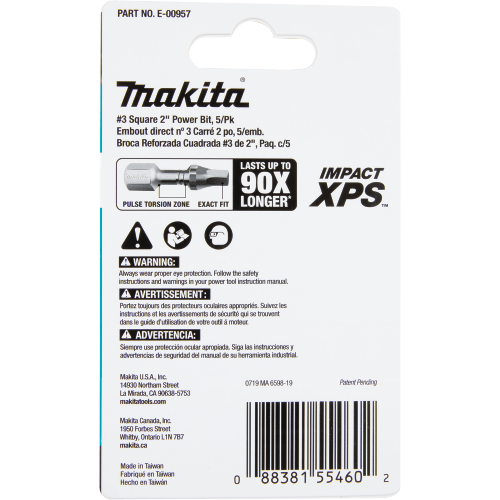Makita E-00957 Packaging Shot (back) - Thumbnail