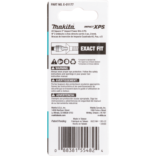 Makita E-01177 Packaging Shot (back) - Thumbnail