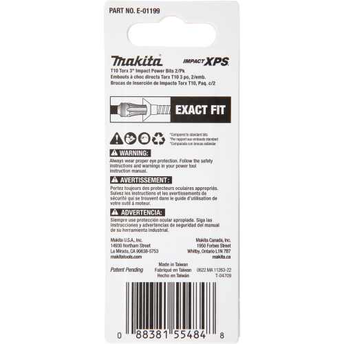 Makita E-01199 Packaging Shot (back) - Thumbnail
