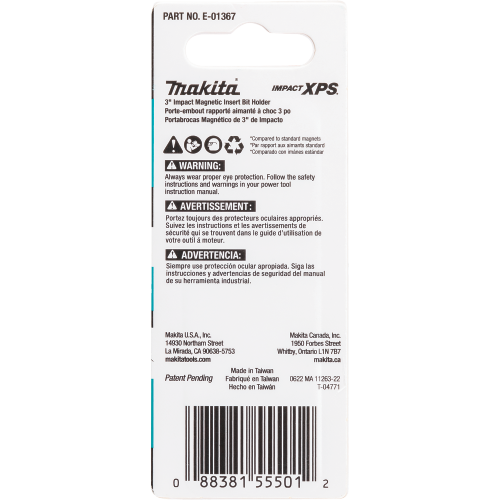 Makita E-01367 Packaging Shot (back) - Thumbnail