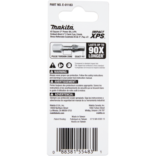 Makita E-01183 Packaging Shot (back) - Thumbnail