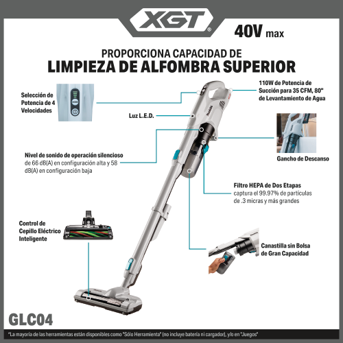 Makita GLC04 Feature Shot (Spanish Callouts) - Thumbnail