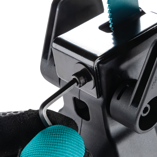 Makita GRJ03Z Feature Shot (screw adjustemnt for blade guard) - Thumbnail