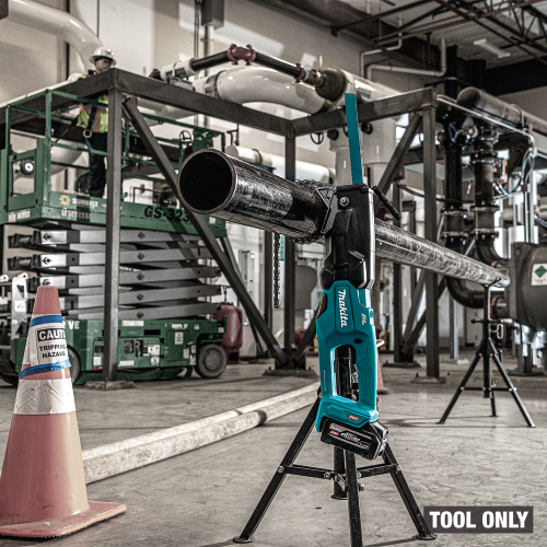 Makita GRJ03Z Feature Shot (hanging on chain clamp) - Thumbnail