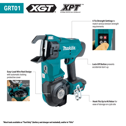 Makita GRT01 Feature Shot (Callouts) - Thumbnail