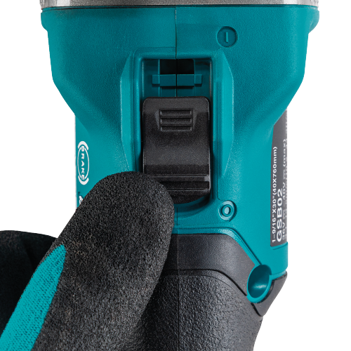 Makita GSB02Z Feature Shot (locking on off switch) - Thumbnail