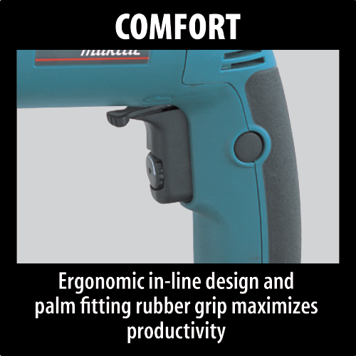 Makita HP2050 Feature Box with text_Comfort - Thumbnail