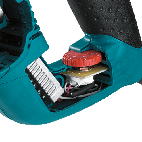 Makita JR3070CTHZ Feature Shot (variable speed dial) - Thumbnail