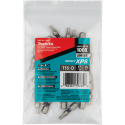 Impact XPS® T15 Torx 1" Insert Bit, 25/pk, Bulk