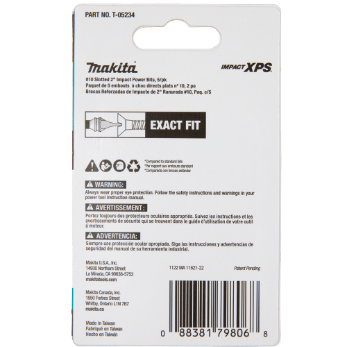 Makita T-05234 Packaging Shot (back)  - Thumbnail