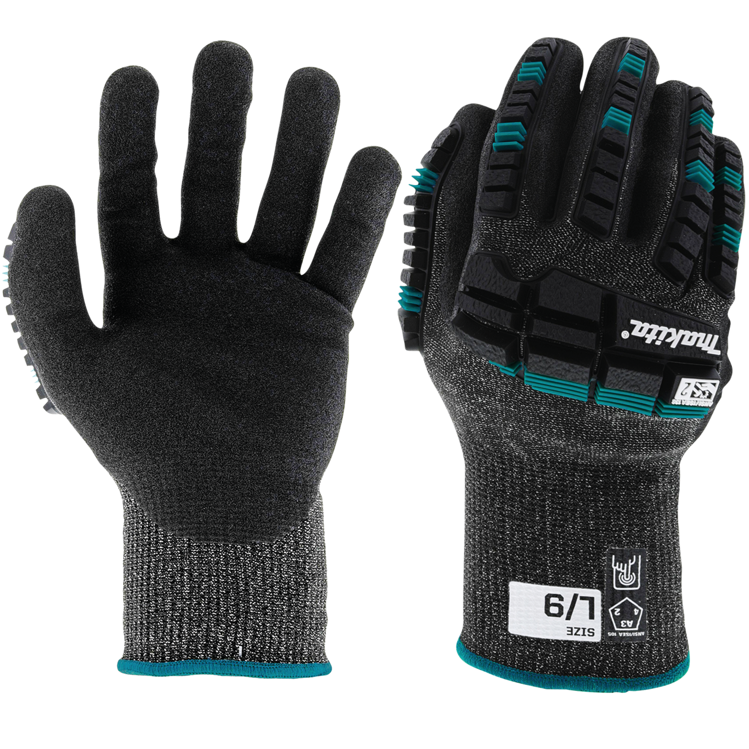 Guantes de Corte Advanced FitKnit™ Nivel 3 Recubiertos de Nitrilo con Clasificación de Impacto ANSI 2 (Grande)