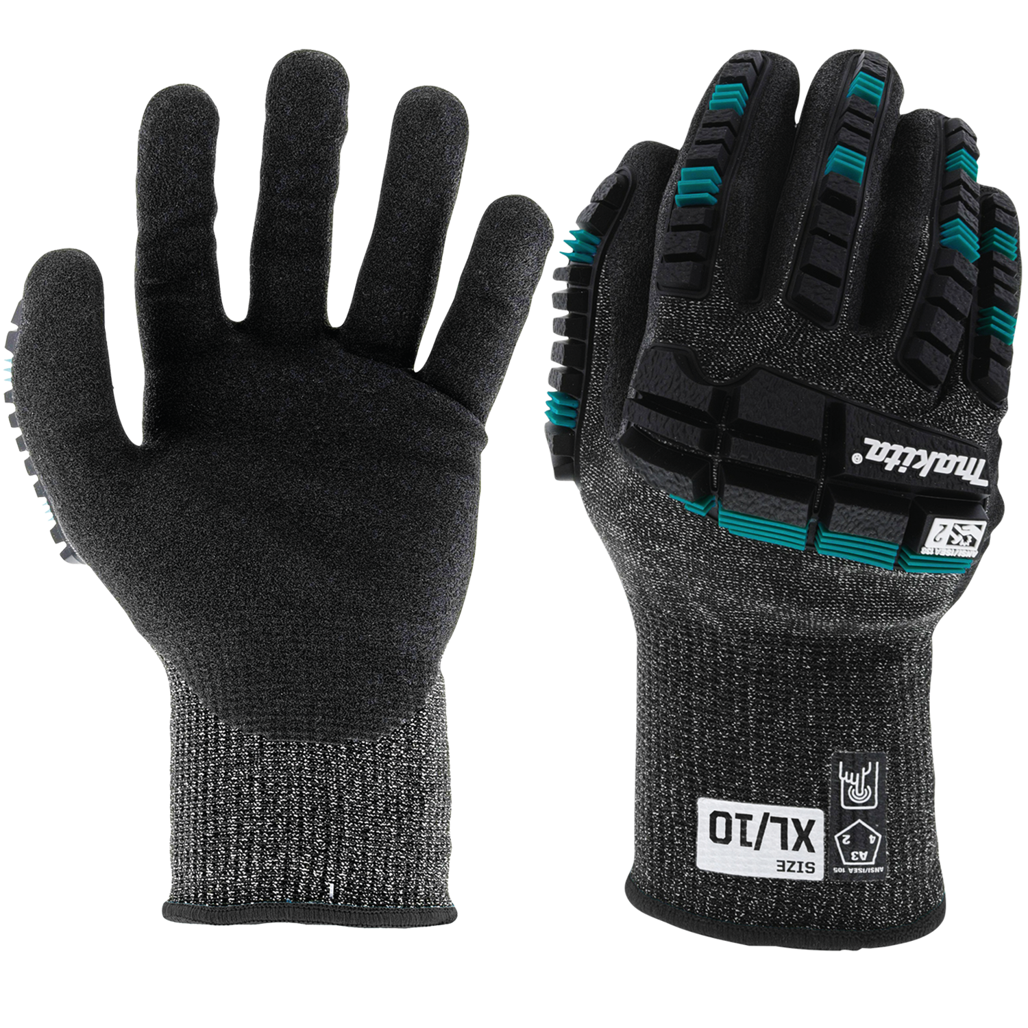 Guantes de Corte Adv FitKnit™ Nivel 3 Recubiertos de Nitrilo con Clasificación de Impacto ANSI 2, Paq. c/6 (ExtraGrande)