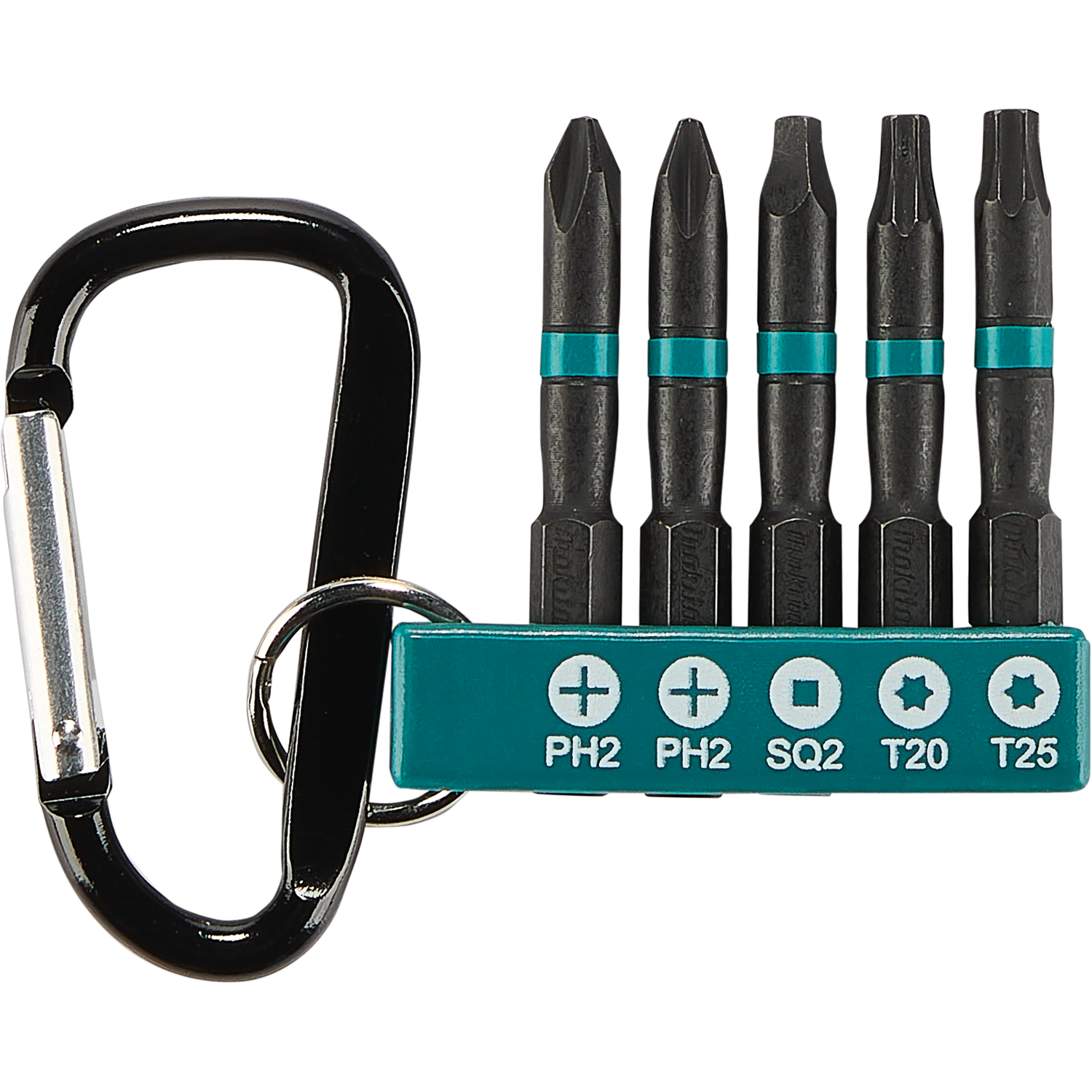ImpactX™ 5 Pc. 2" Power Bit with Holder and Carabiner Set