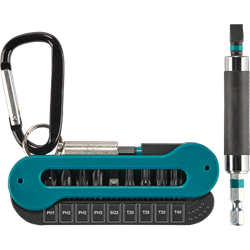 ImpactX™ 12 Pc. 1″ Insert Bit with Bit Holder and Carabiner Set