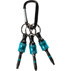 ImpactX™ 6 Pc. Individual Hex Bit Holders with 2" Power Bits and Carabiner Set