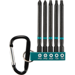 ImpactX™ 5 Pc. 3-1/2″ Power Bit with Holder and Carabiner Set