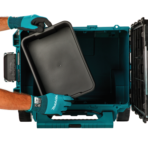 Makita T-90227 Feature Shot (pulling out lid) - Thumbnail