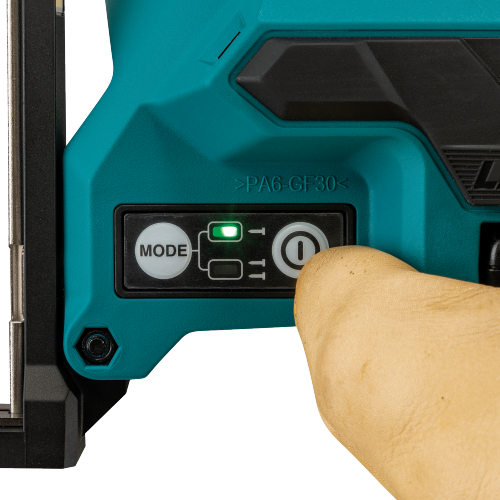 Makita XNB05Z Feature Shot (power button) - Thumbnail