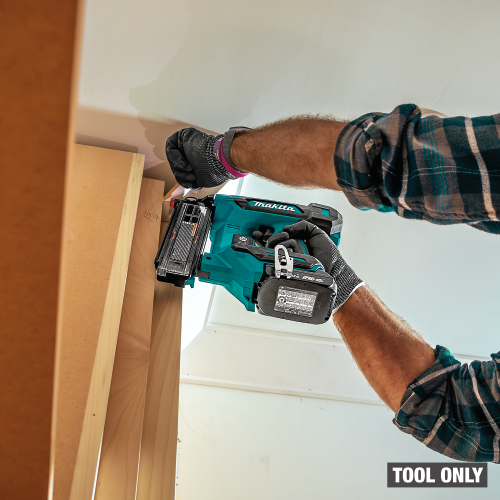 Makita XNB04Z Action Shot 2 (crown molding) - Thumbnail