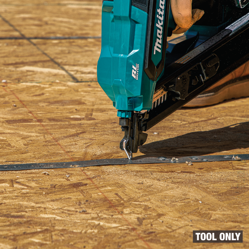 Makita XNB09Z Action Shot (locating nail tip) - Thumbnail