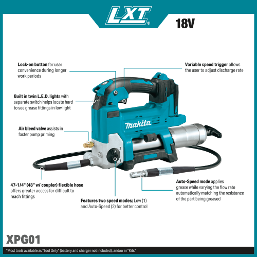 Makita XPG01 Feature Shot (Callouts) - Thumbnail
