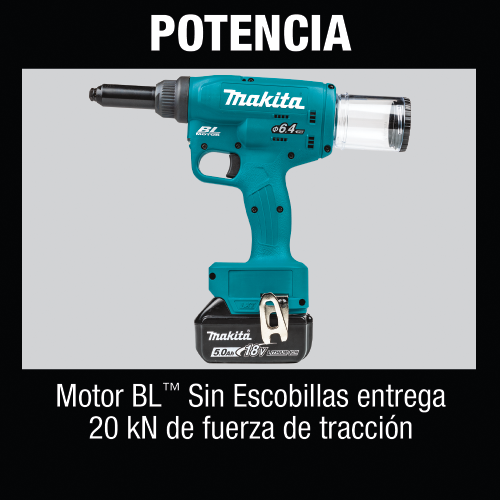 Makita XVR02T Feature Box with text Spanish_Potencia - Thumbnail