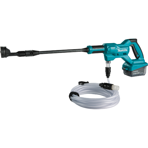 Makita XWH02Z Feature Shot 13 (unit with battery and hose) - Thumbnail